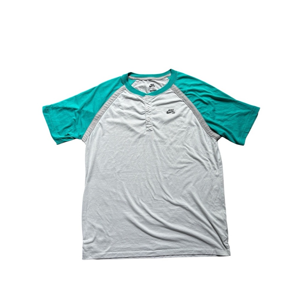 Nike SB Gray & Teal Tee/Polo